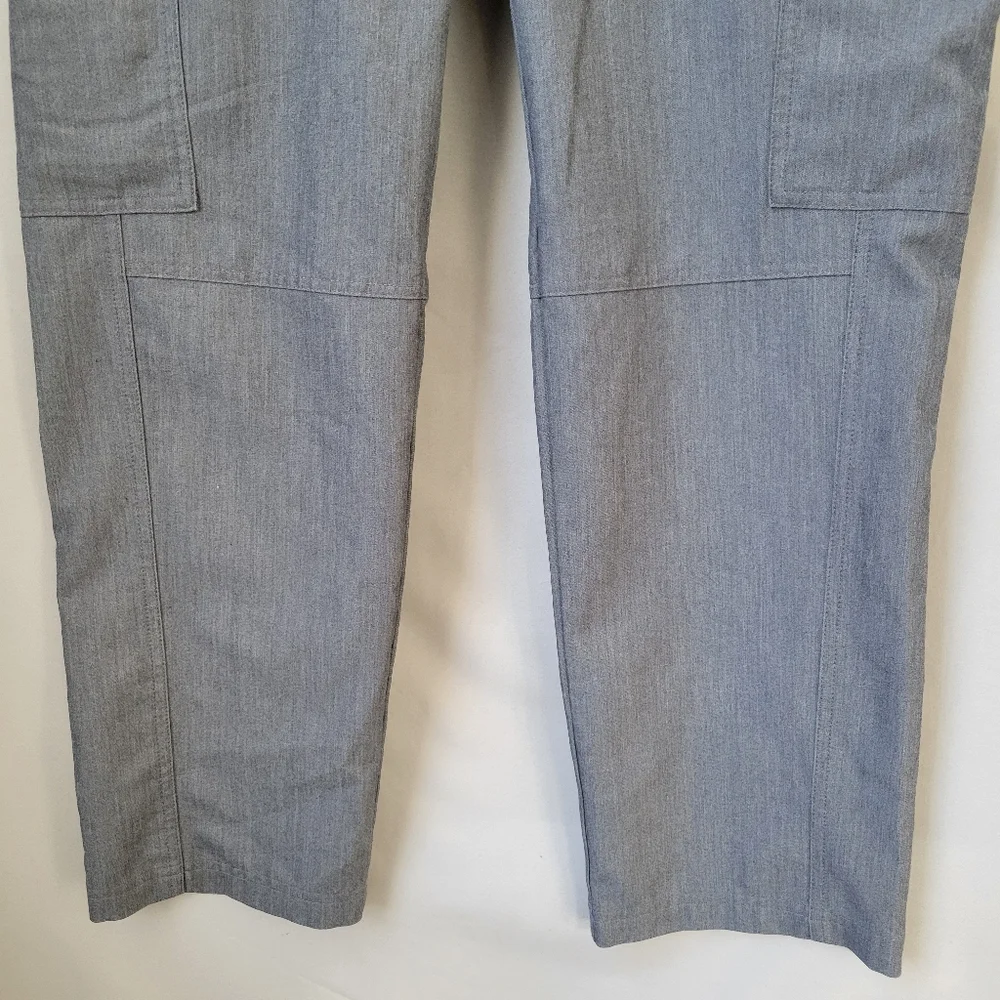 Figs Men's Axim Cargo Technical Collection Scrub Pants Gray Green S Short